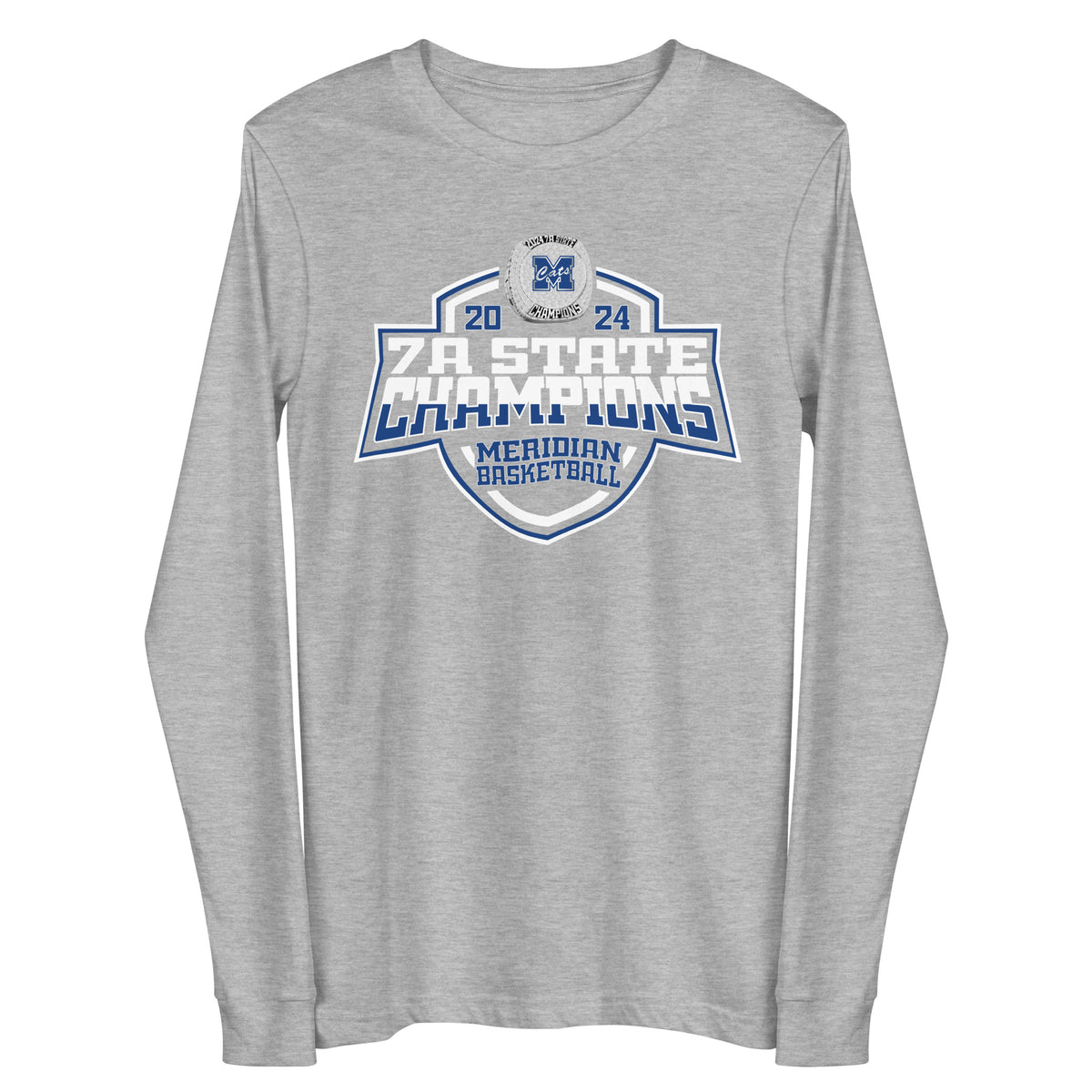 Meridian High School Basketball -Men's 2024 Unisex Long Sleeve Tee