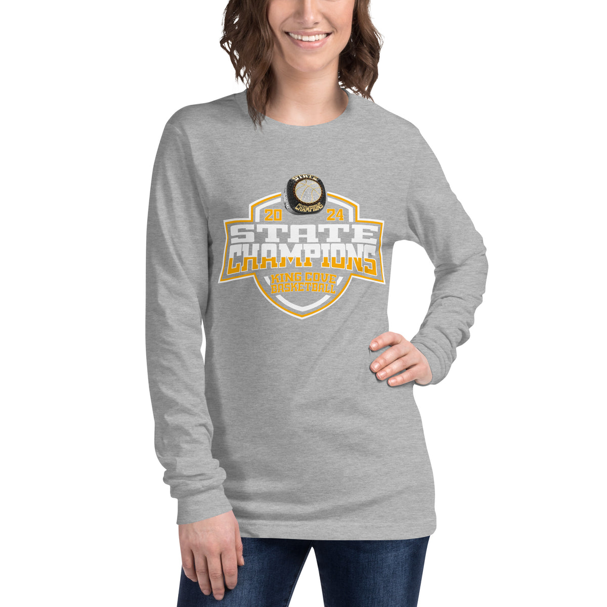 King Cove High School Basketball -Men's 2024 Unisex Long Sleeve Tee