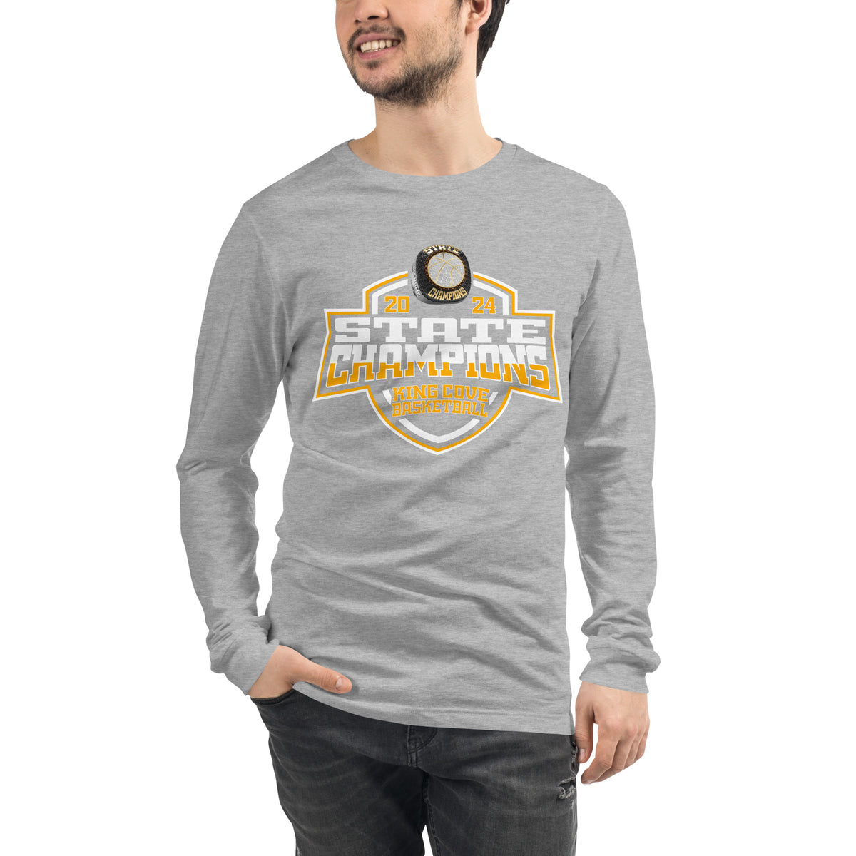 King Cove High School Basketball -Men's 2024 Unisex Long Sleeve Tee