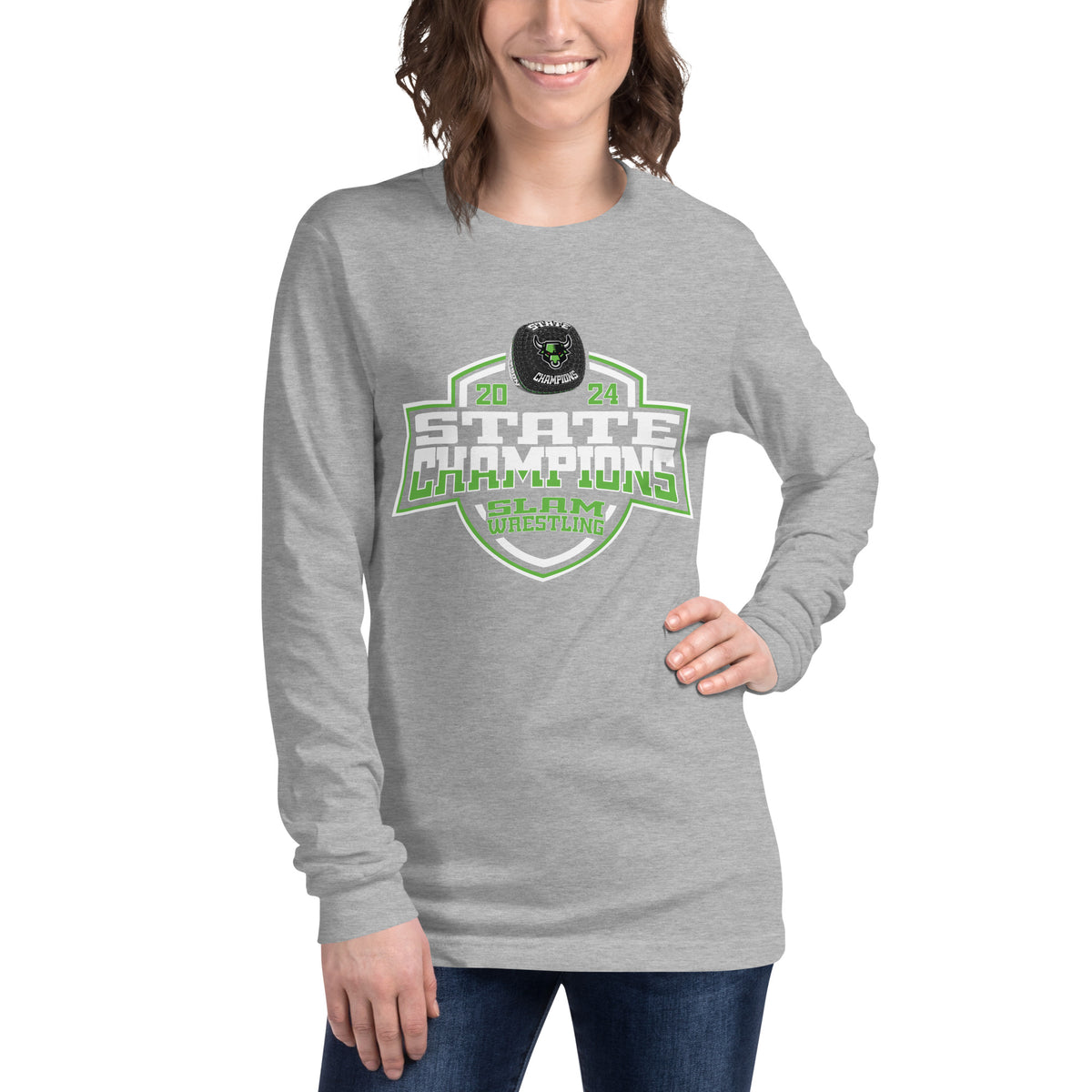 Sports Leadership and Management Academy-SLAM High School Nevada Wrestling - Women's 2024 Unisex Long Sleeve Tee