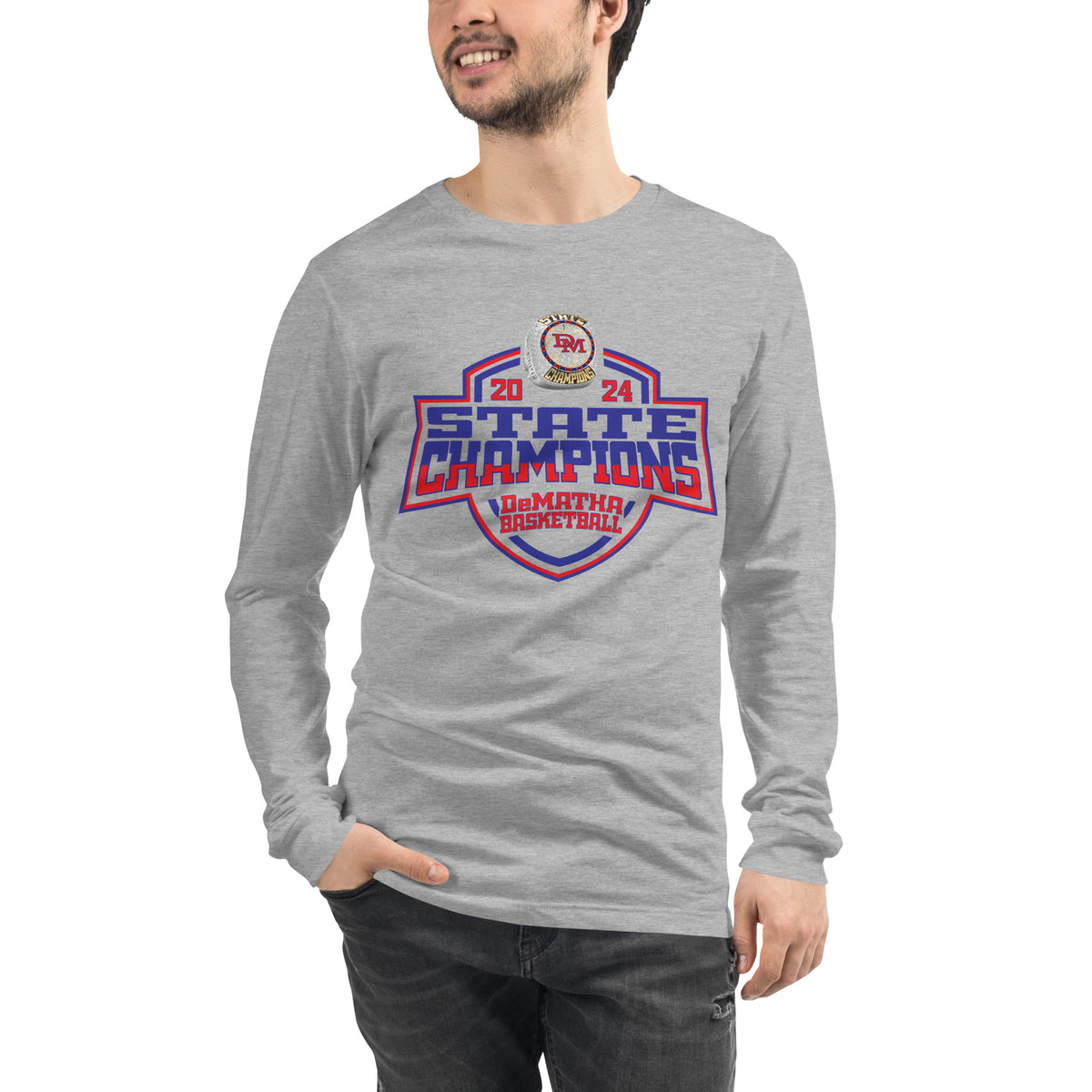 DeMatha Catholic High School Basketball -Men's 2024 Unisex Long Sleeve Tee