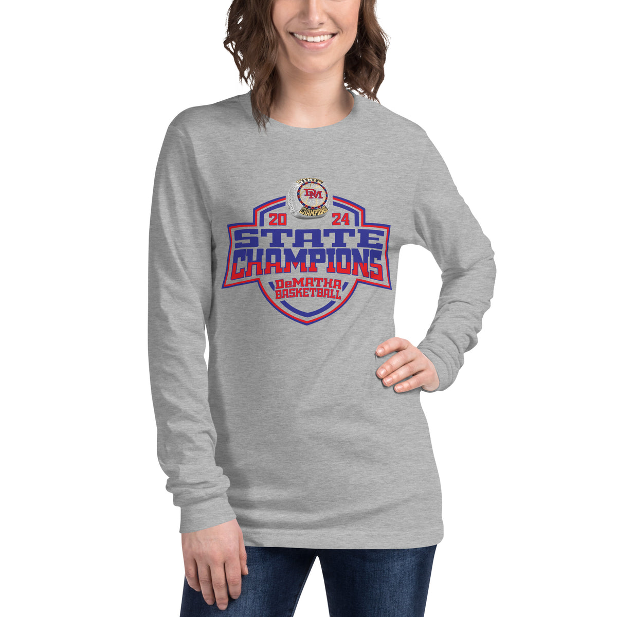 DeMatha Catholic High School Basketball -Men's 2024 Unisex Long Sleeve Tee