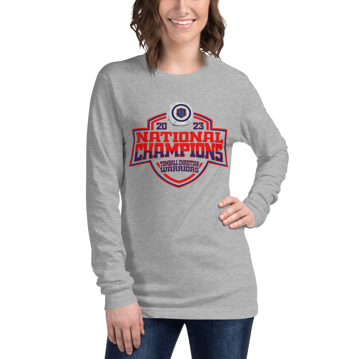 Tomball Christian Warriors Football 2023 Unisex Long Sleeve Tee