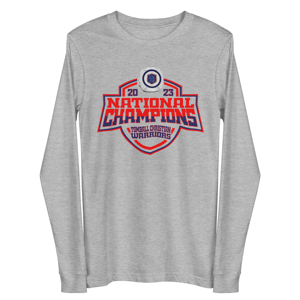 Tomball Christian Warriors Football 2023 Unisex Long Sleeve Tee