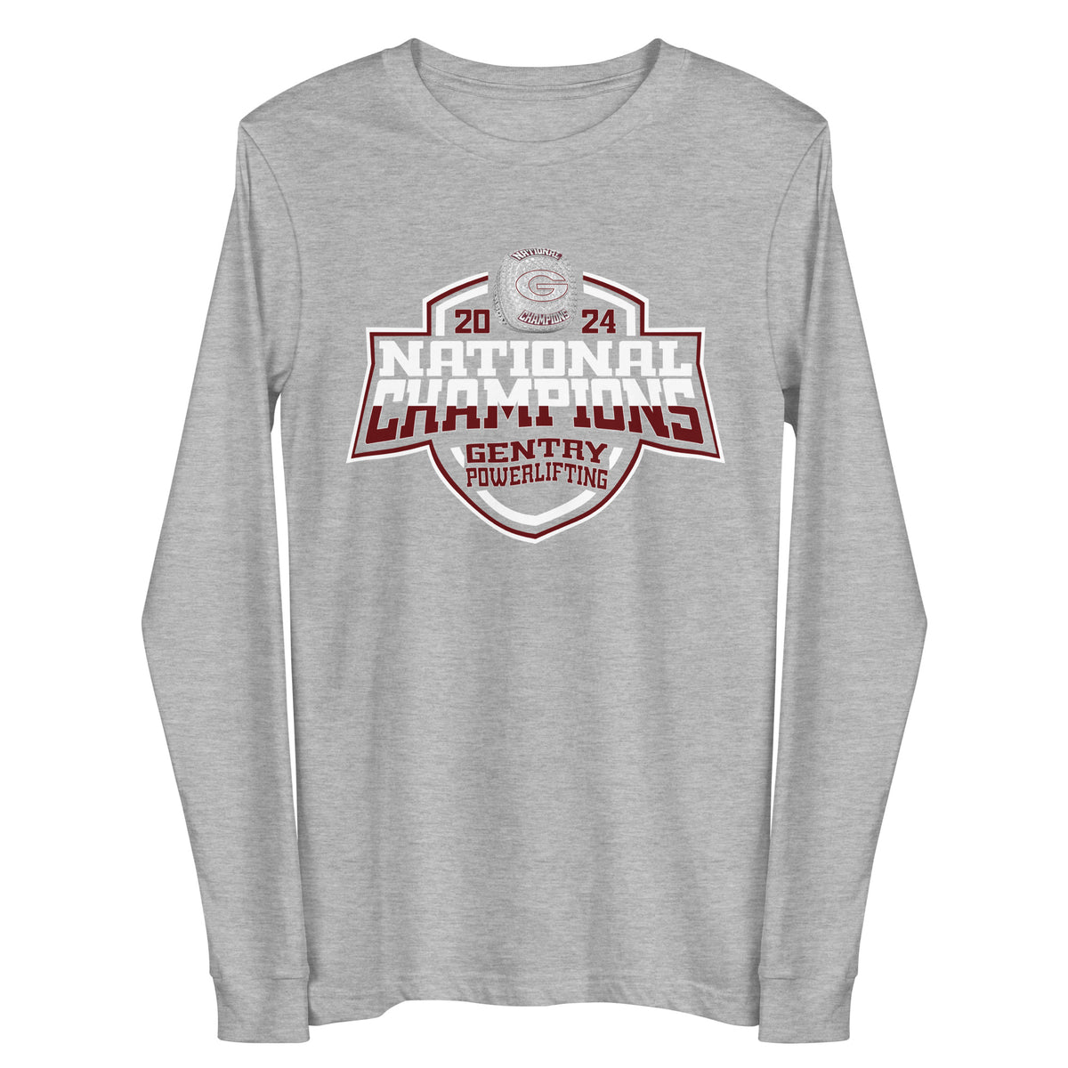 Gentry High School Powerlifting 2024 Unisex Long Sleeve Tee