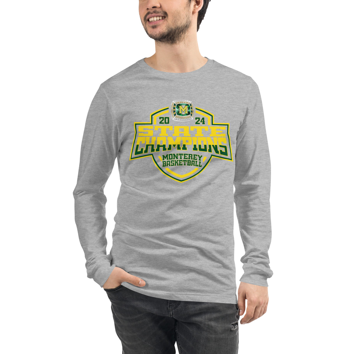 Monterey High School Basketball -Men's 2024 Unisex Long Sleeve Tee