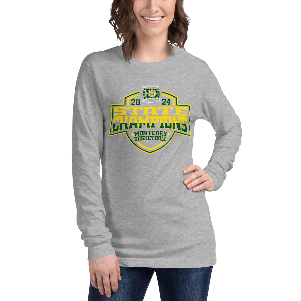 Monterey High School Basketball -Men's 2024 Unisex Long Sleeve Tee