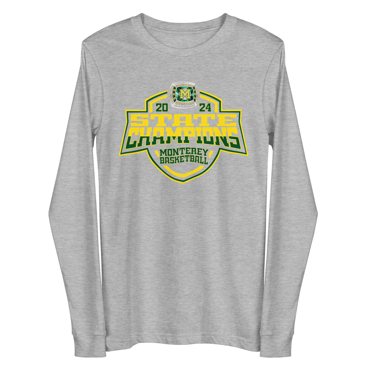 Monterey High School Basketball -Men's 2024 Unisex Long Sleeve Tee
