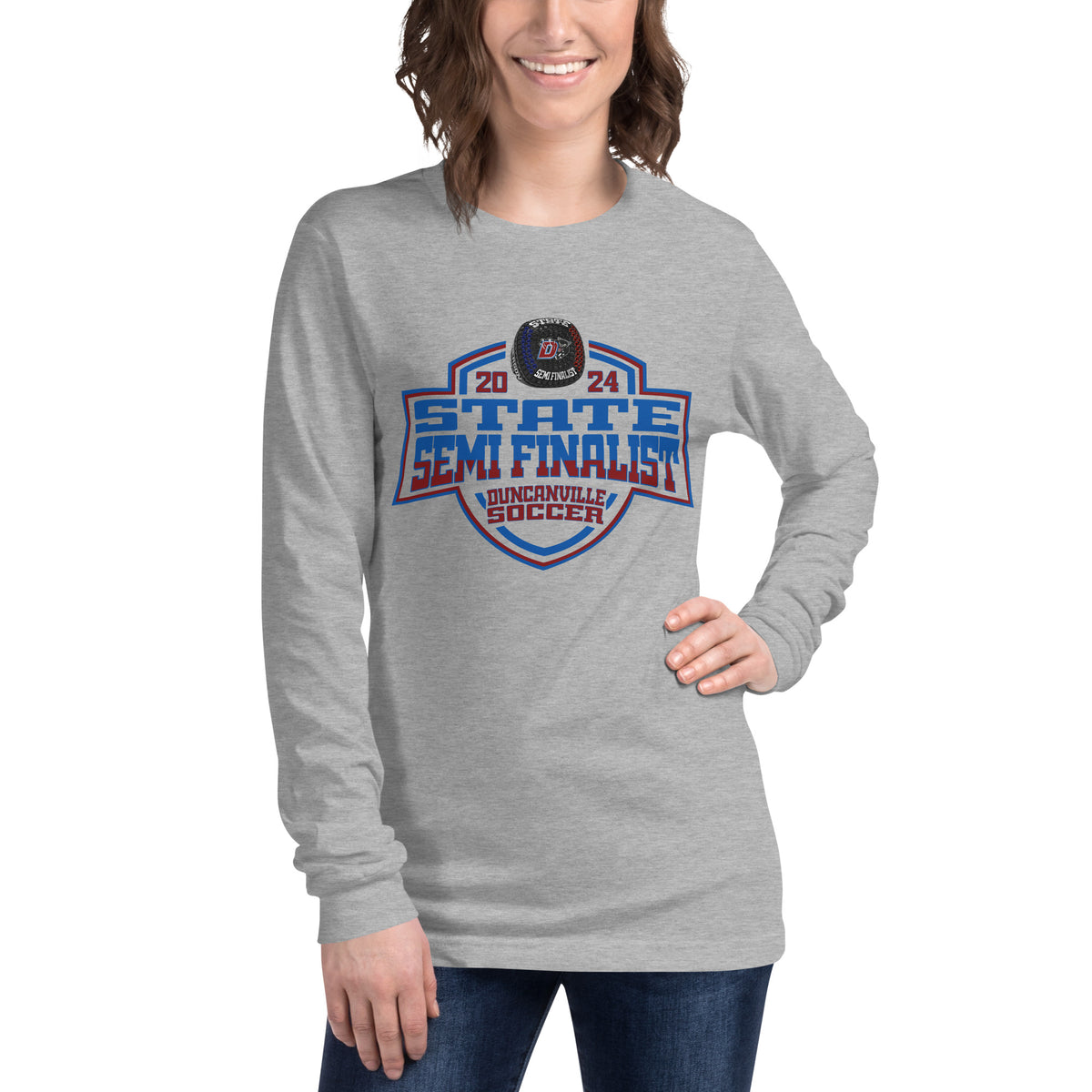 Duncanville High School Soccer -Men's 2024 Unisex Long Sleeve Tee