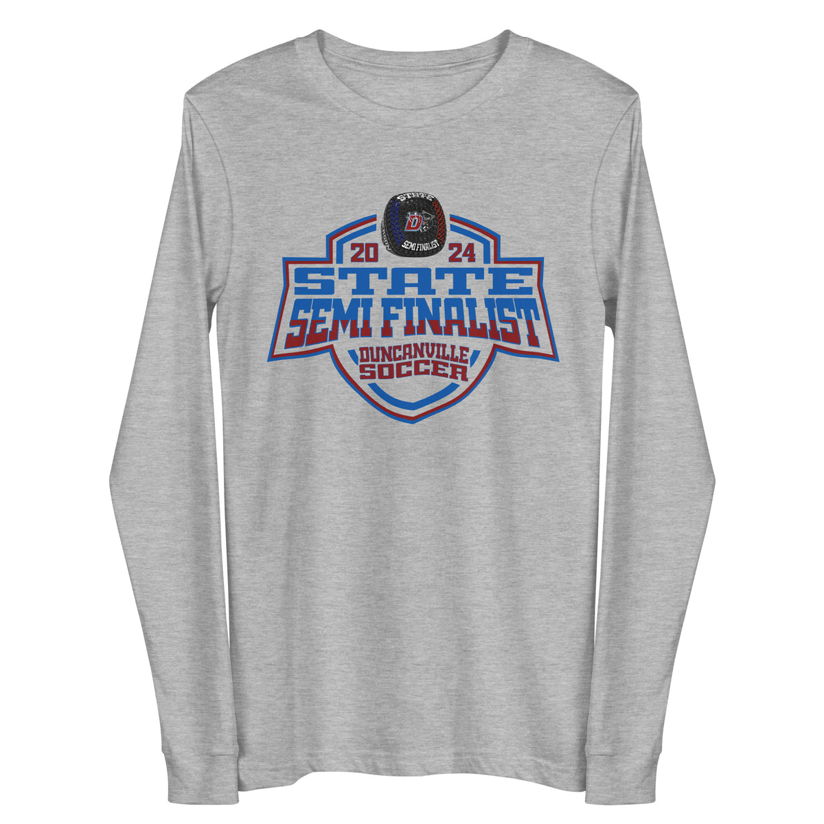 Duncanville High School Soccer -Men's 2024 Unisex Long Sleeve Tee