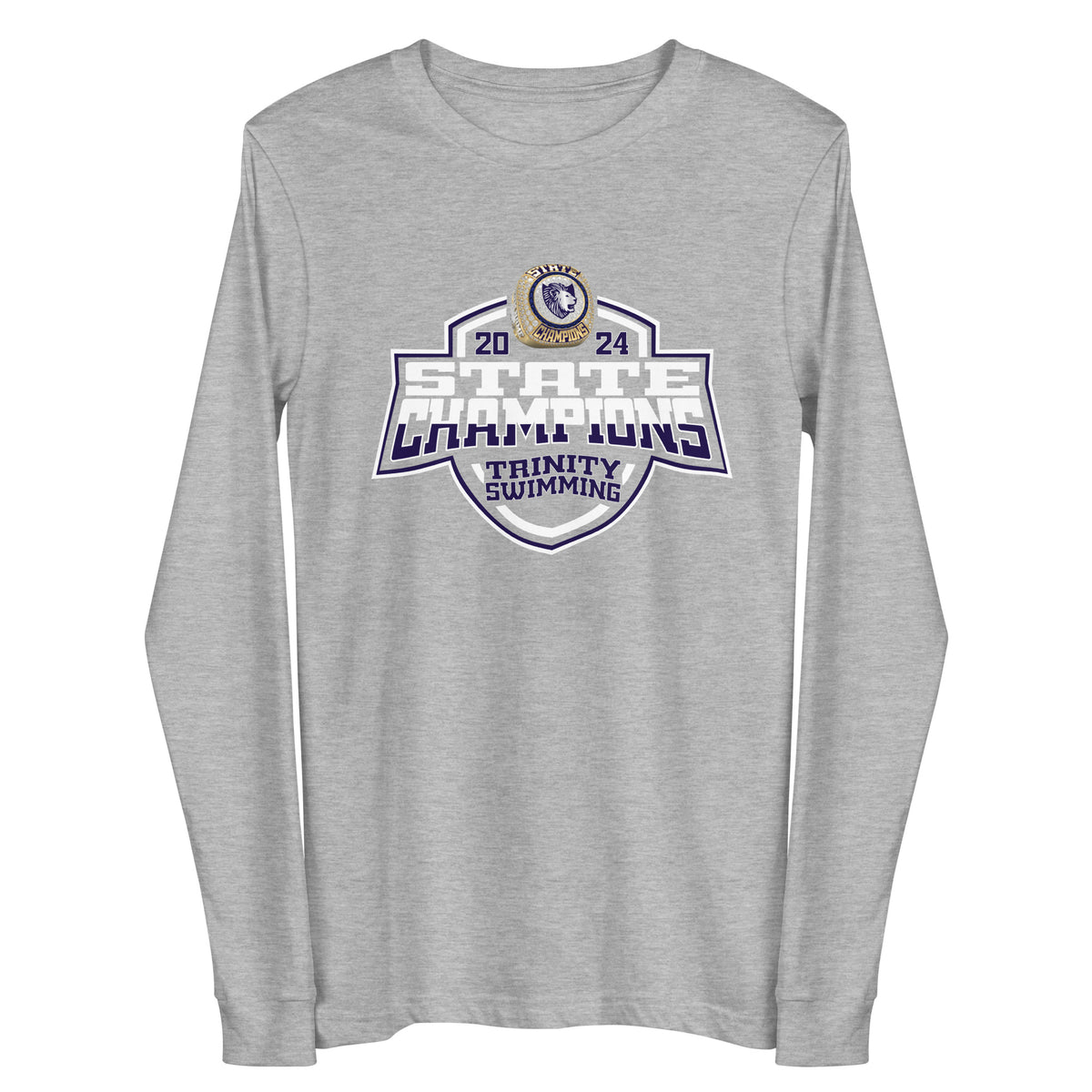 Trinity School of Durham and Chapel Hill Swimming &amp; Diving 2024 Unisex Long Sleeve Tee