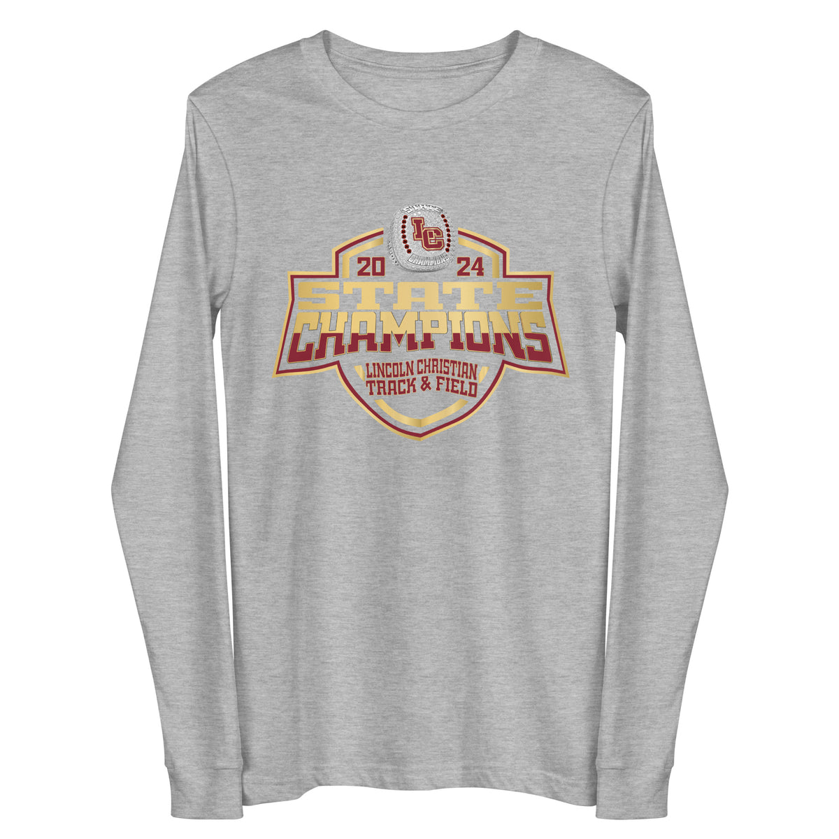 Lincoln Christian High School Track &amp; Field -Women's 2024 Unisex Long Sleeve Tee