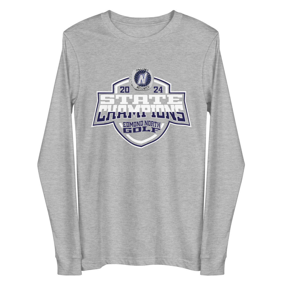 Edmond North High School Golf -Men's 2024 Unisex Long Sleeve Tee