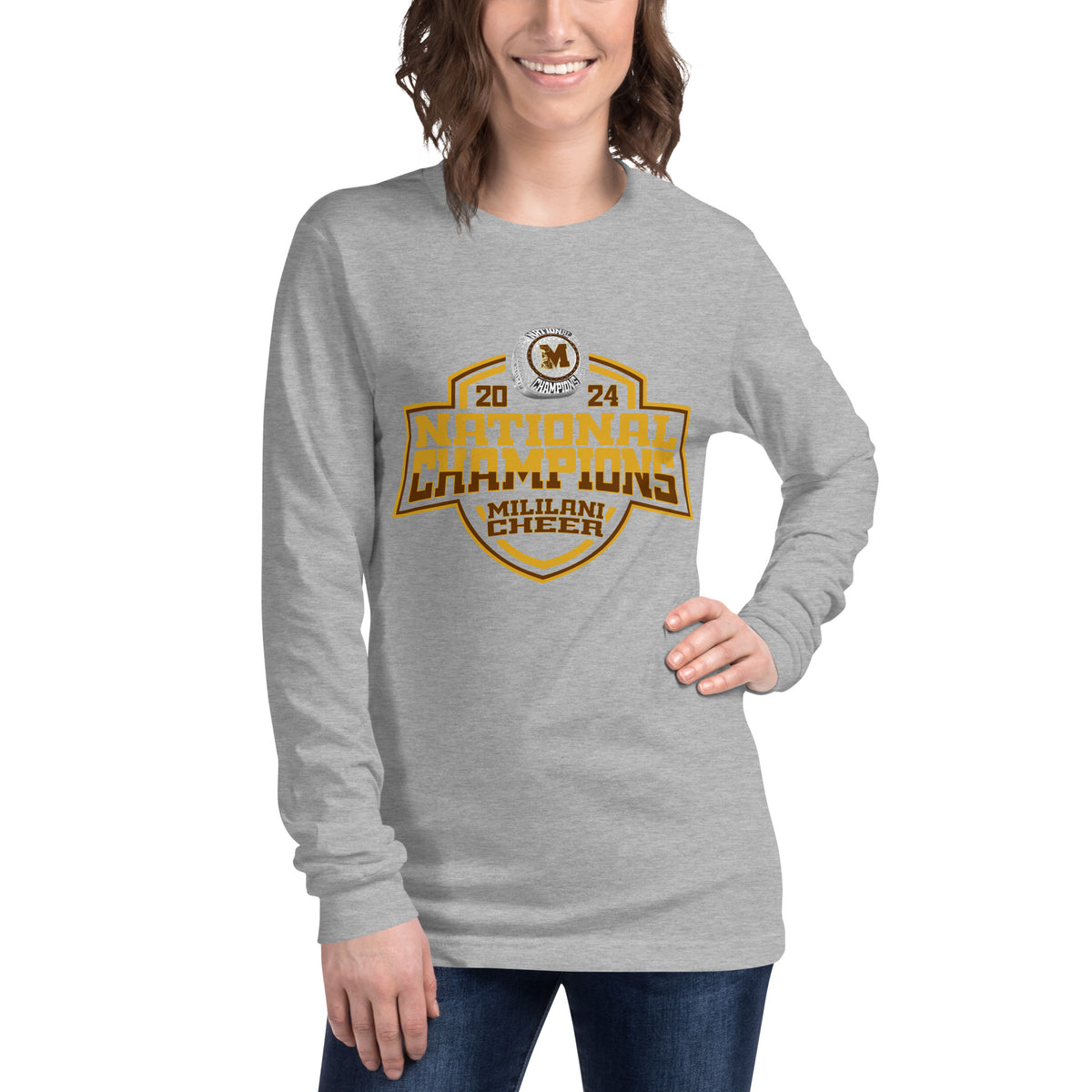 Mililani High School Cheer 2024 Unisex Long Sleeve Tee