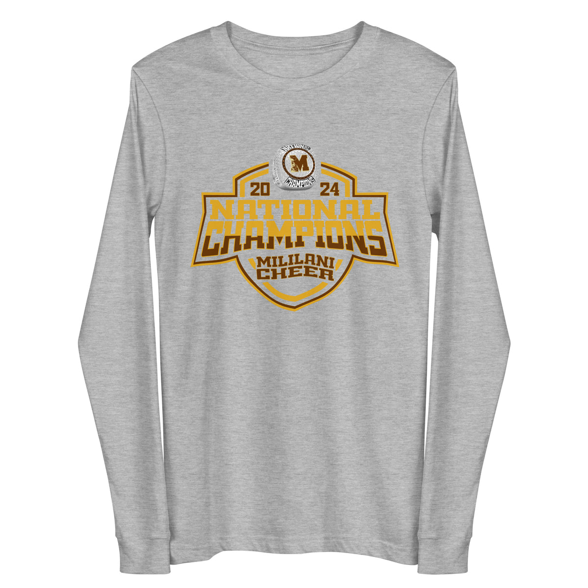 Mililani High School Cheer 2024 Unisex Long Sleeve Tee
