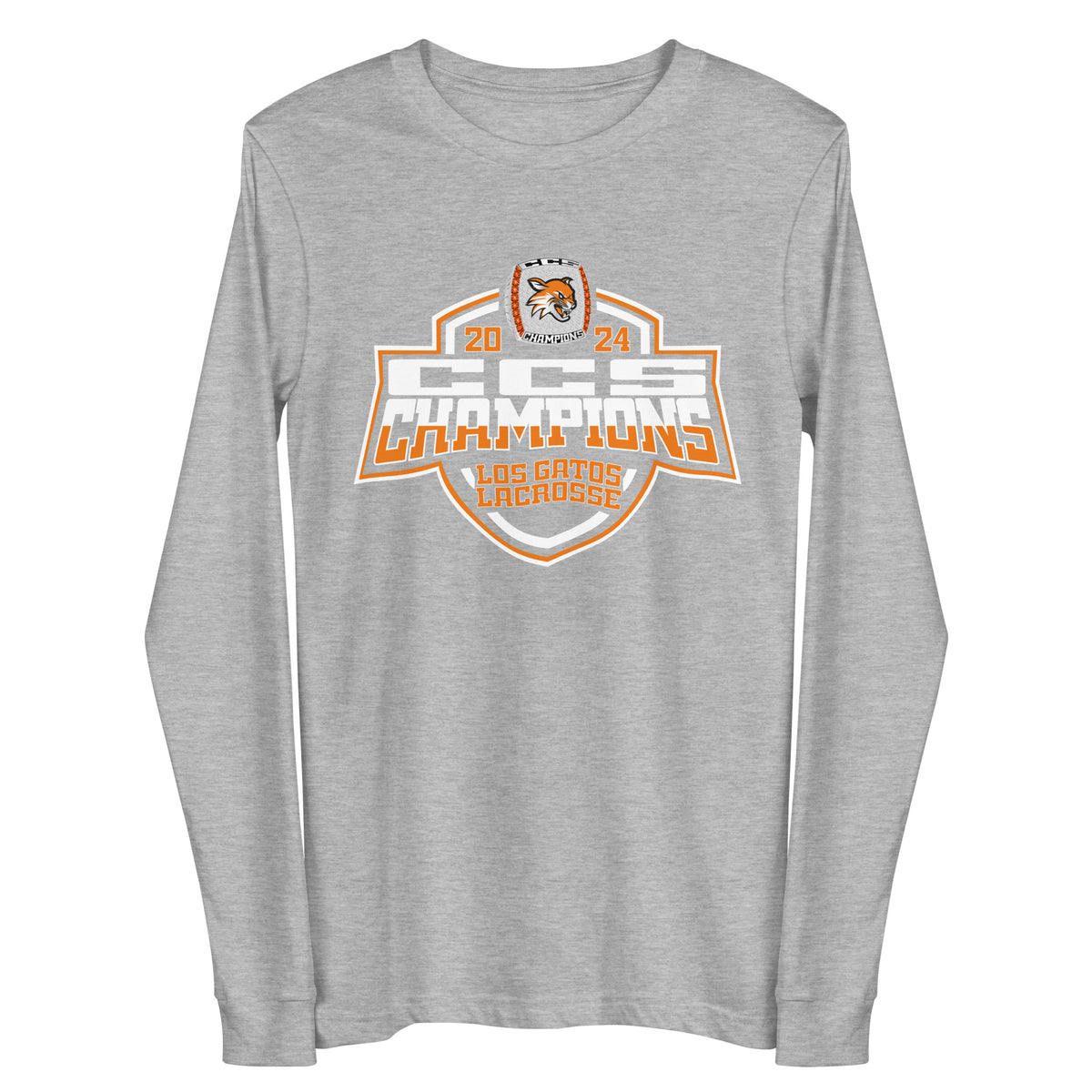 Los Gatos High School Lacrosse -Men's 2024 Unisex Long Sleeve Tee