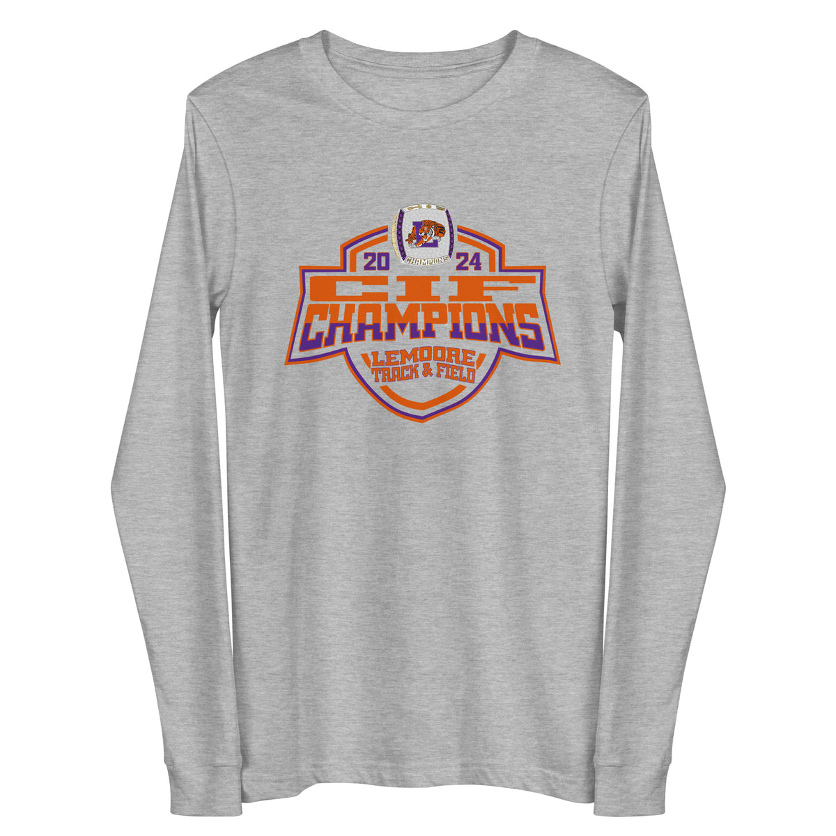 Lemoore Union High School Track &amp; Field -Coed 2024 Unisex Long Sleeve Tee