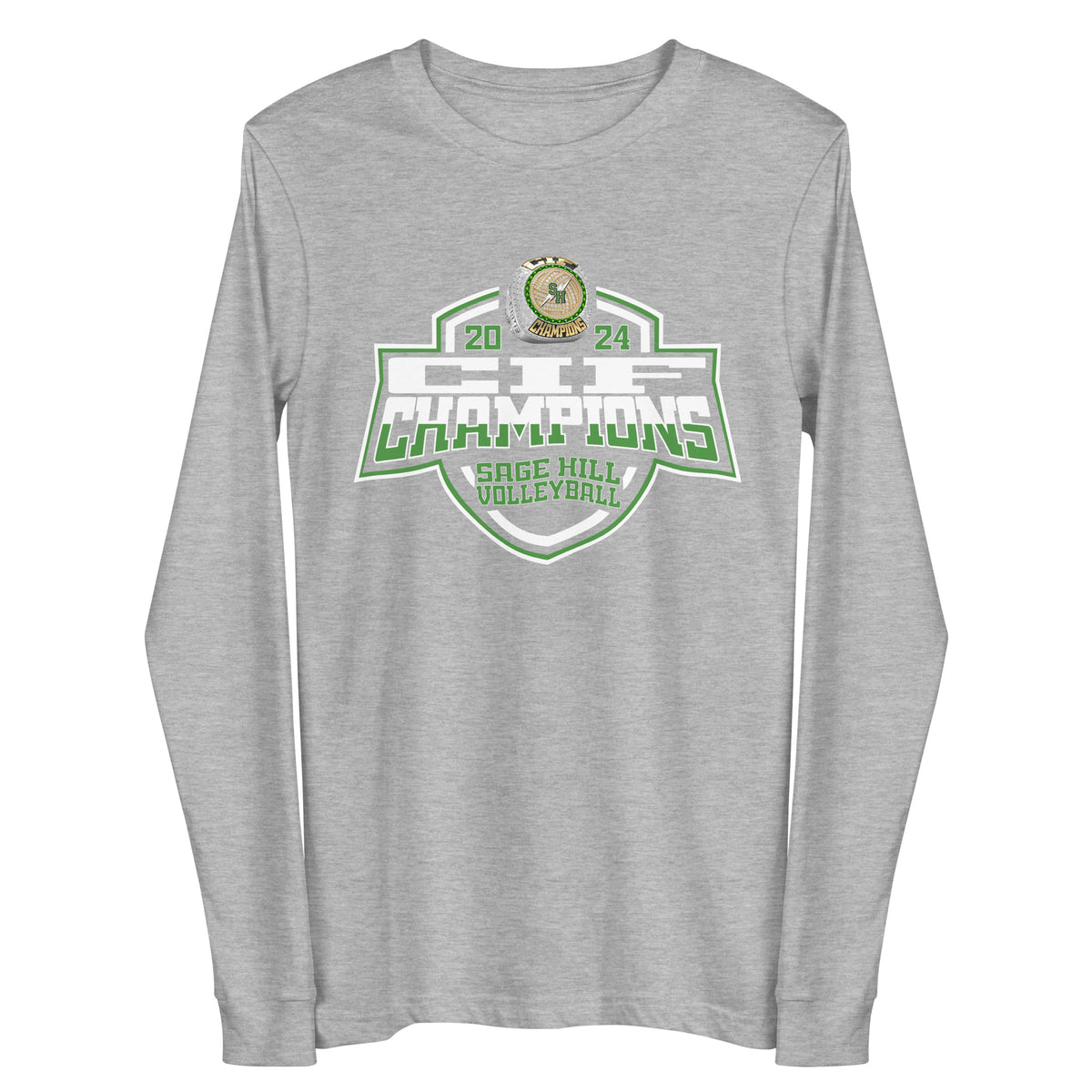 Sage Hill High School Volleyball -Men's 2024 Unisex Long Sleeve Tee