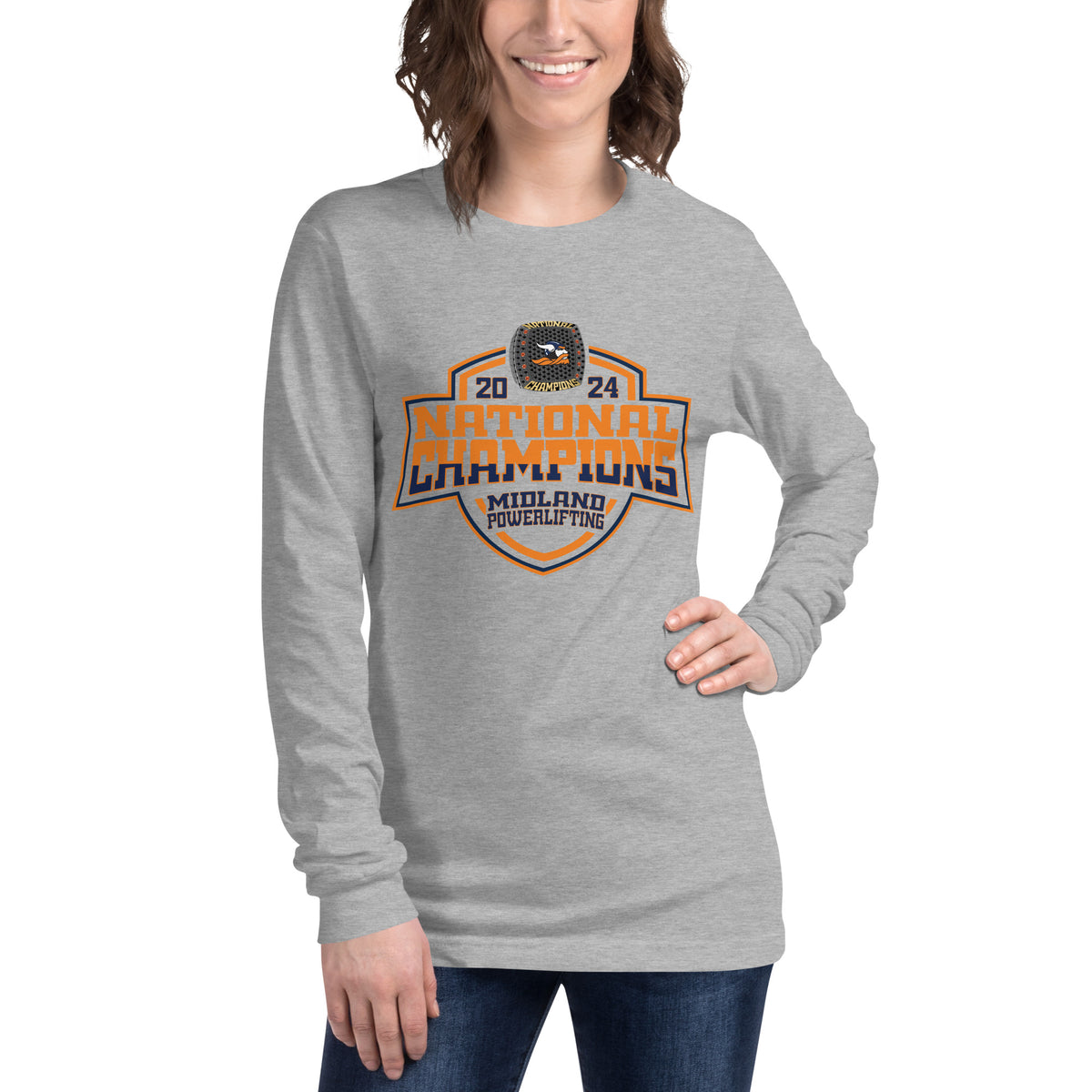 Midland University Powerlifting 2024 Unisex Long Sleeve Tee
