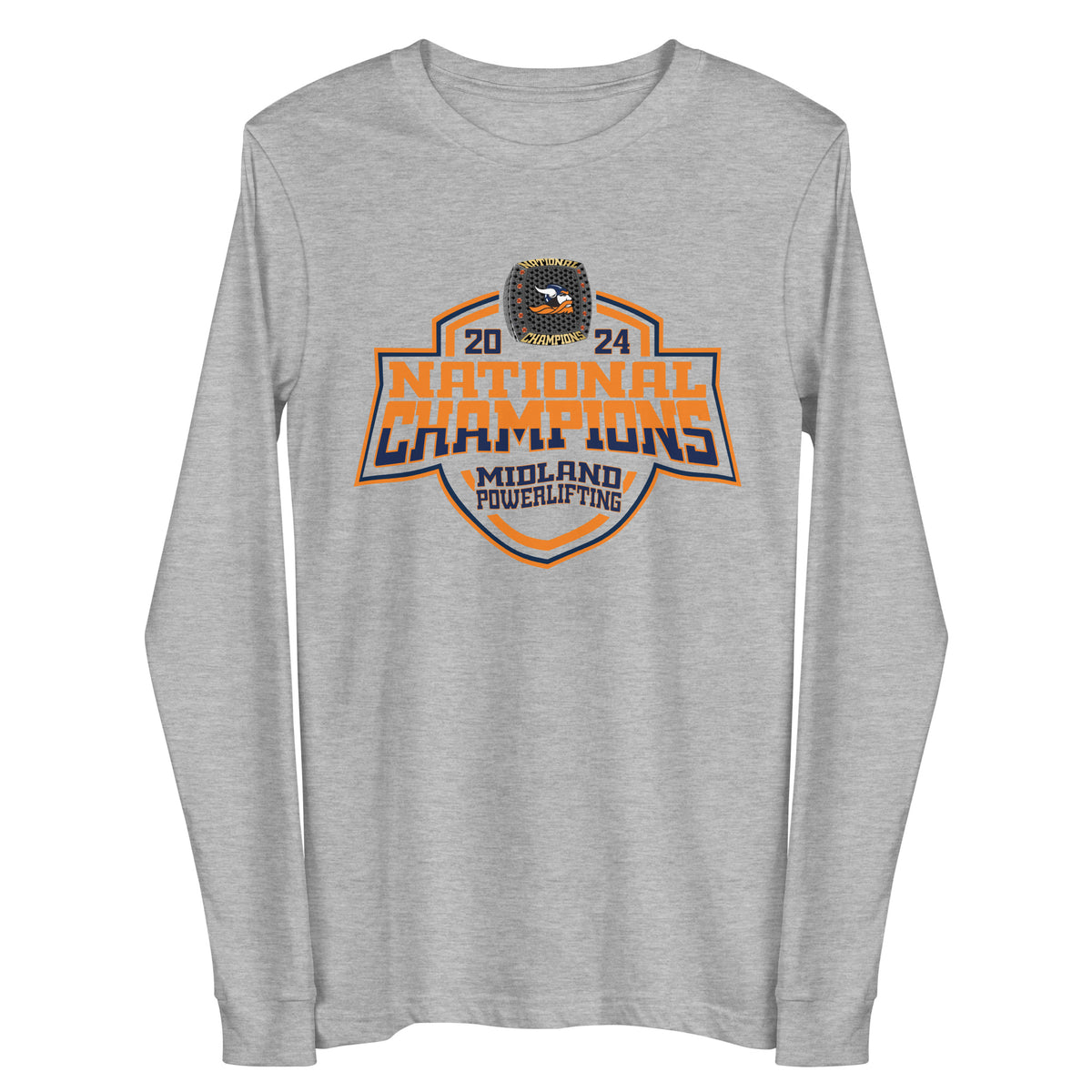 Midland University Powerlifting 2024 Unisex Long Sleeve Tee