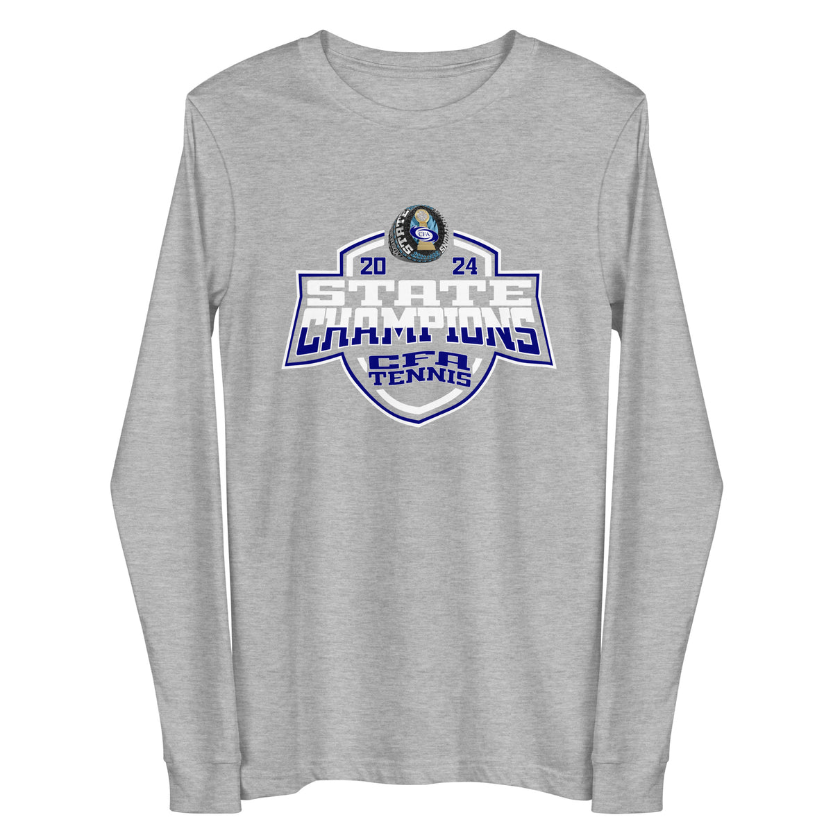 Cape Fear Academy Tennis -Men's 2024 Unisex Long Sleeve Tee