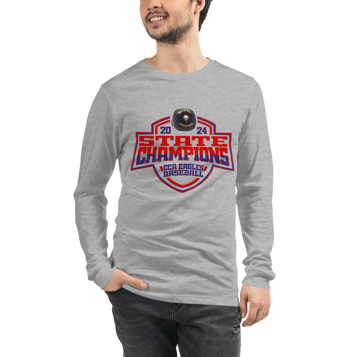 Cornerstone Christian Academy Baseball 2024 Unisex Long Sleeve Tee