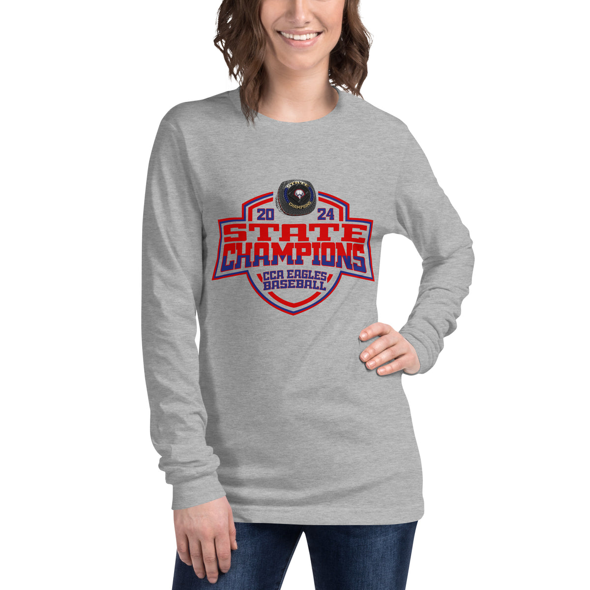 Cornerstone Christian Academy Baseball 2024 Unisex Long Sleeve Tee
