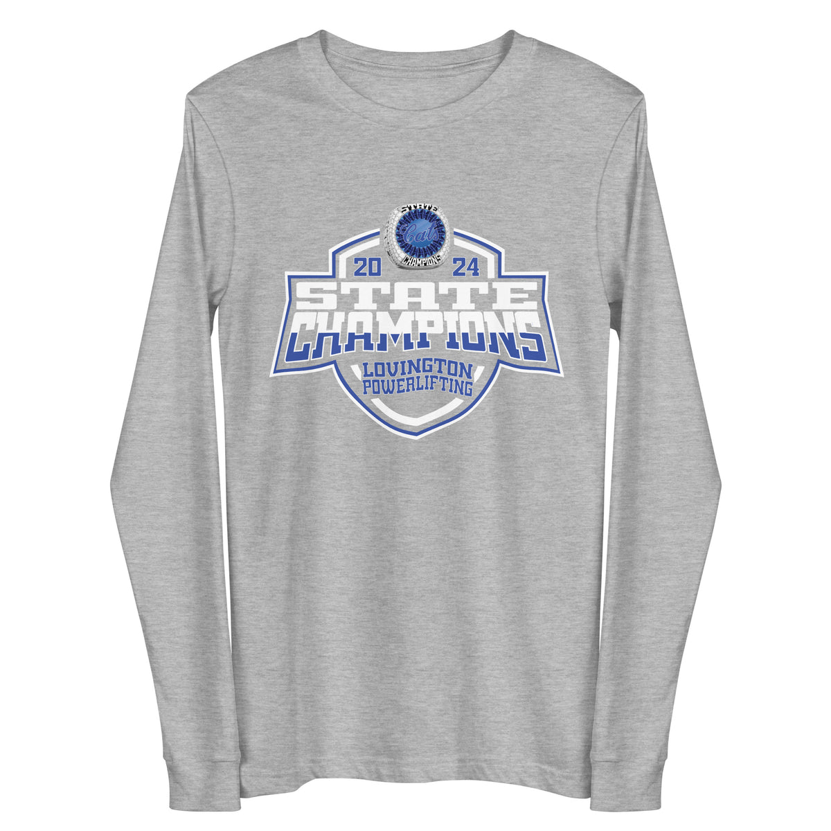 Lovington High School Powerlifting 2024 Unisex Long Sleeve Tee