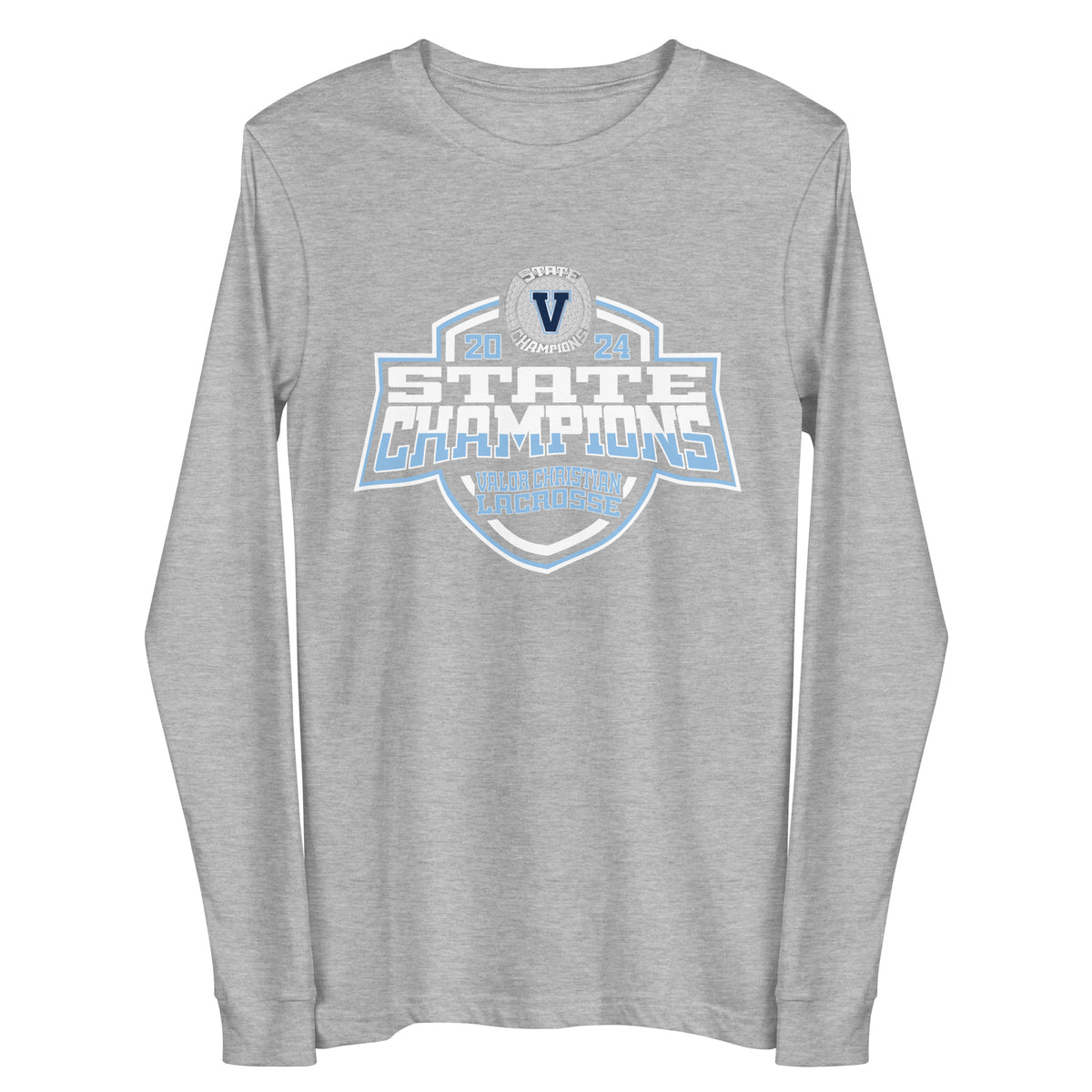 Valor Christian High School Lacrosse -Men's 2024 Unisex Long Sleeve Tee