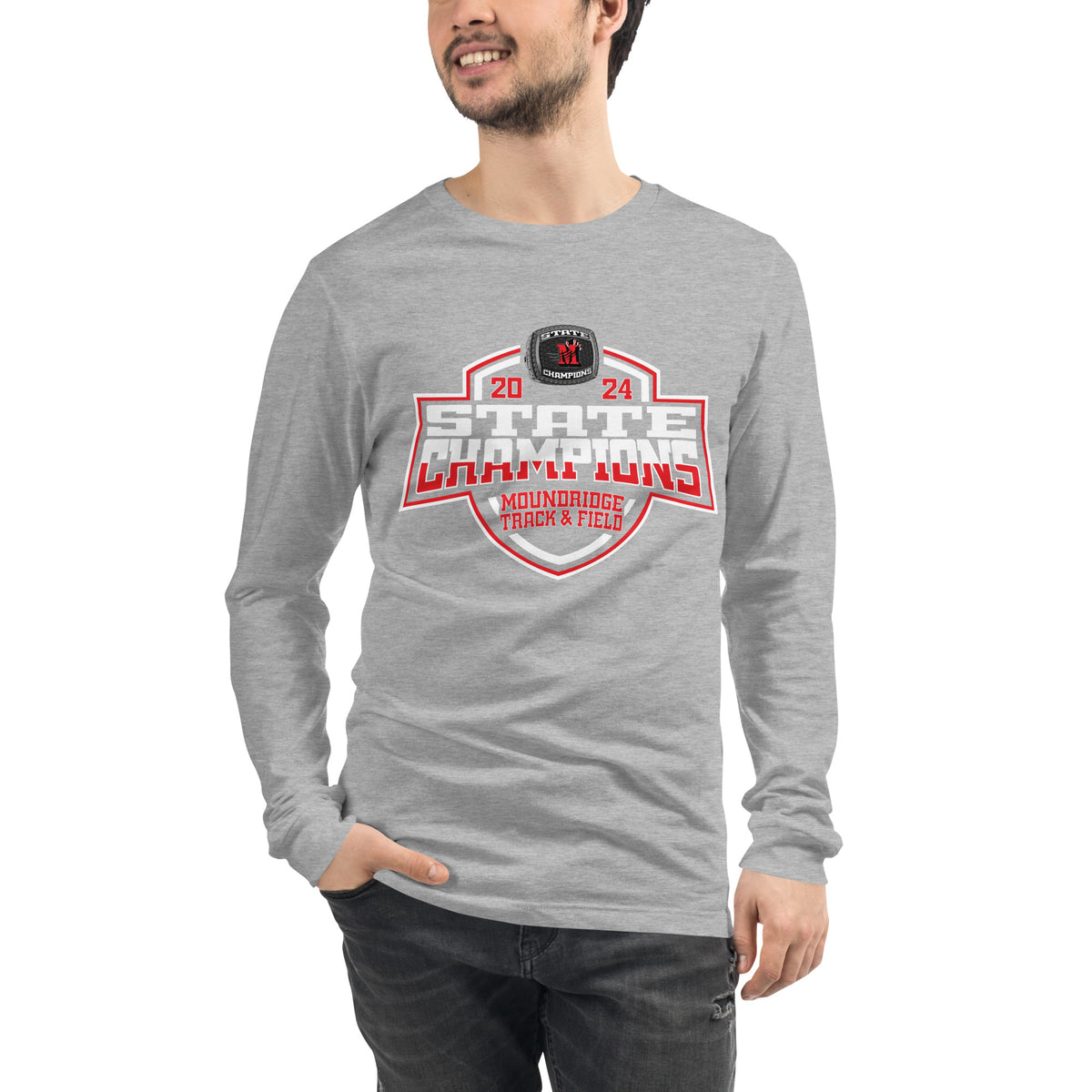 Moundridge High School Track &amp; Field -Men's 2024 Unisex Long Sleeve Tee