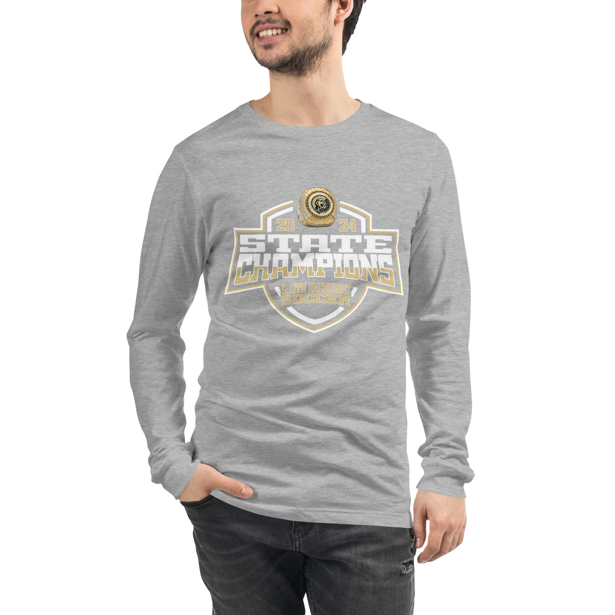 South Anchorage High School Soccer -Men's 2024 Unisex Long Sleeve Tee