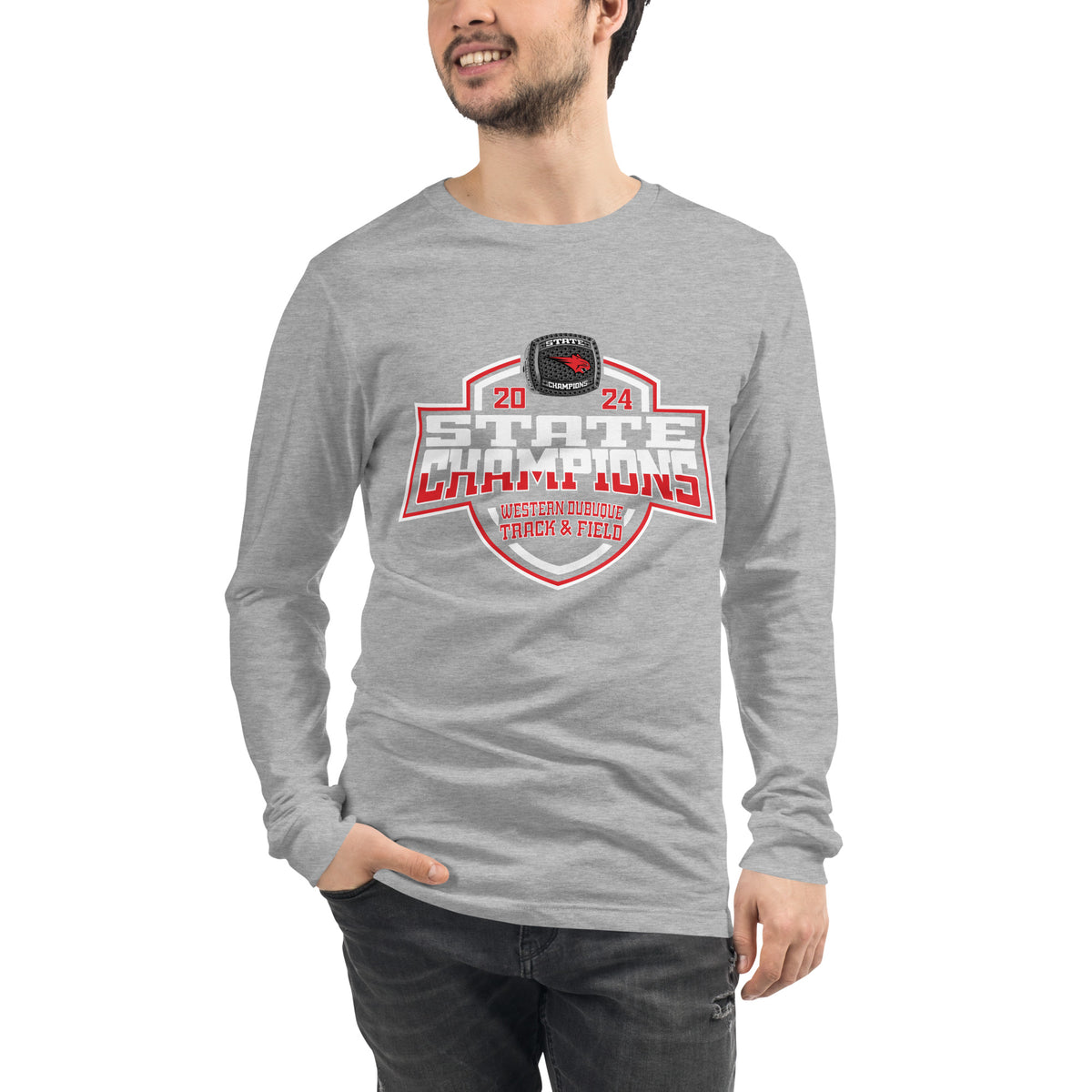 Western Dubuque High School Track &amp; Field -Men's 2024 Unisex Long Sleeve Tee