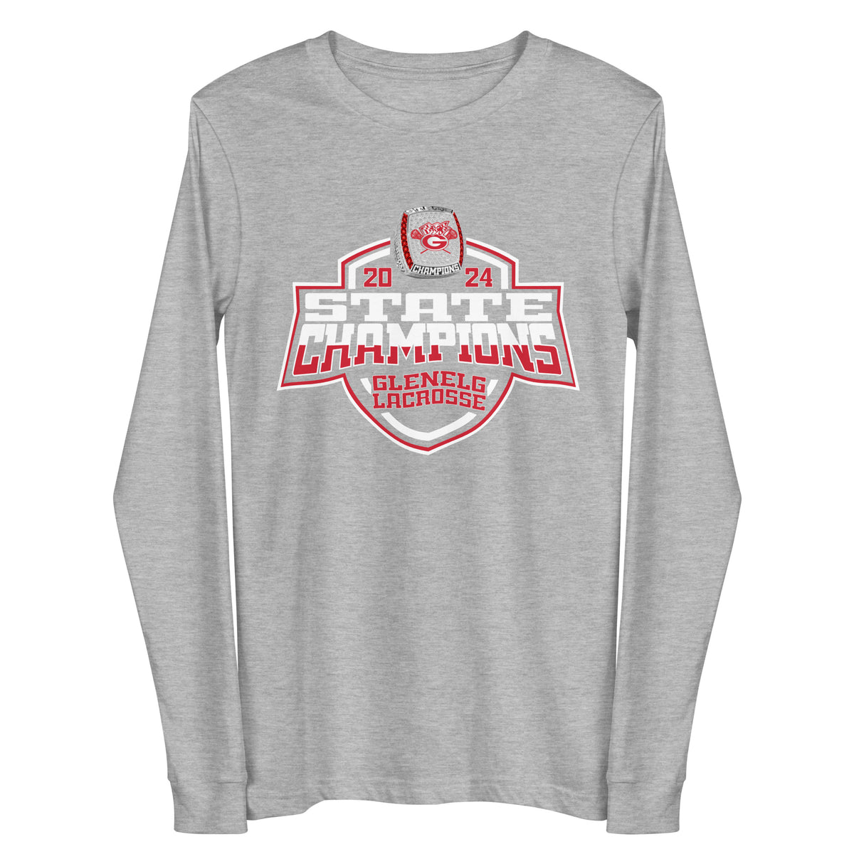 Glenelg High School Lacrosse -Men's 2024 Unisex Long Sleeve Tee