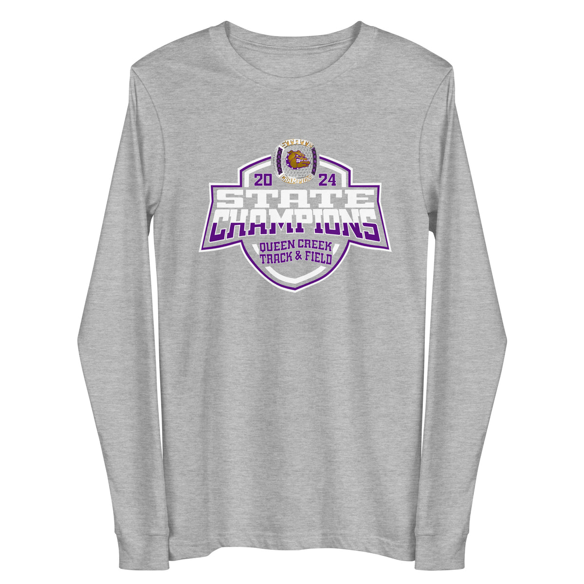 Queen Creek High School Track &amp; Field -Men's 2024 Unisex Long Sleeve Tee
