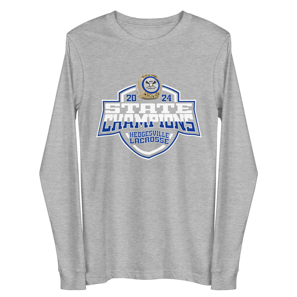 Hedgesville High School Lacrosse -Men's 2024 Unisex Long Sleeve Tee