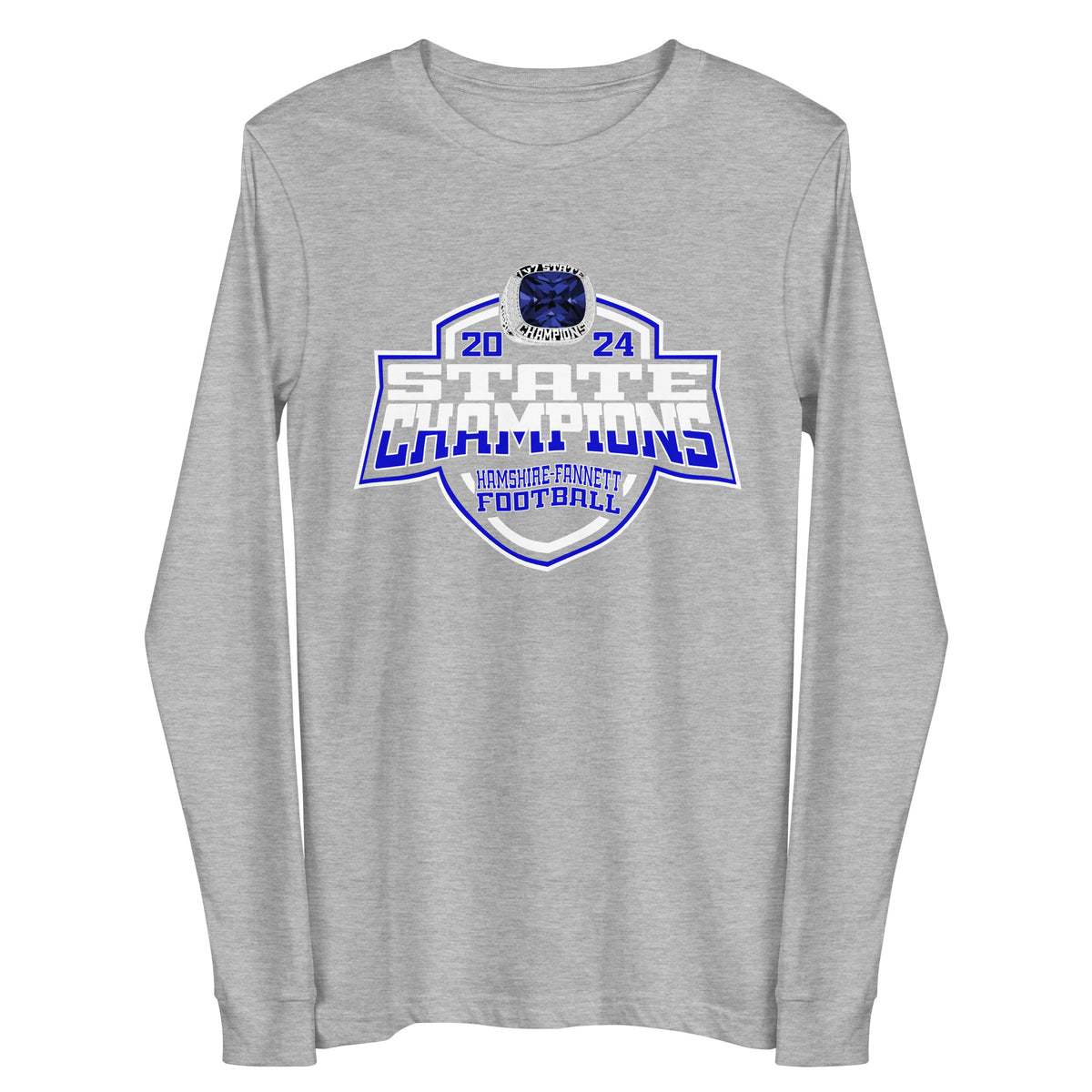 Hamshire-Fannett High School Football 2024 Unisex Long Sleeve Tee