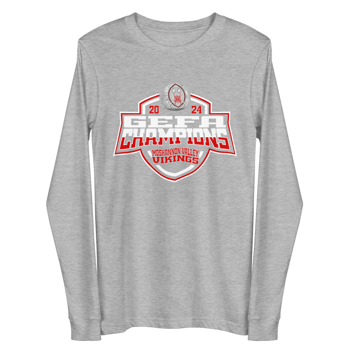 Moshannon Valley Vikings Football 2024 Unisex Long Sleeve Tee