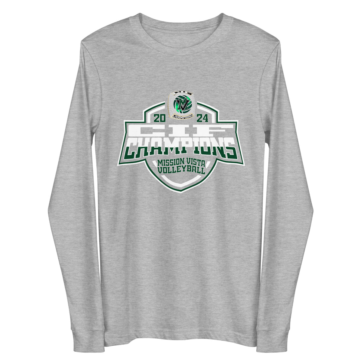 Mission Vista High School Volleyball -Men's 2024 Unisex Long Sleeve Tee