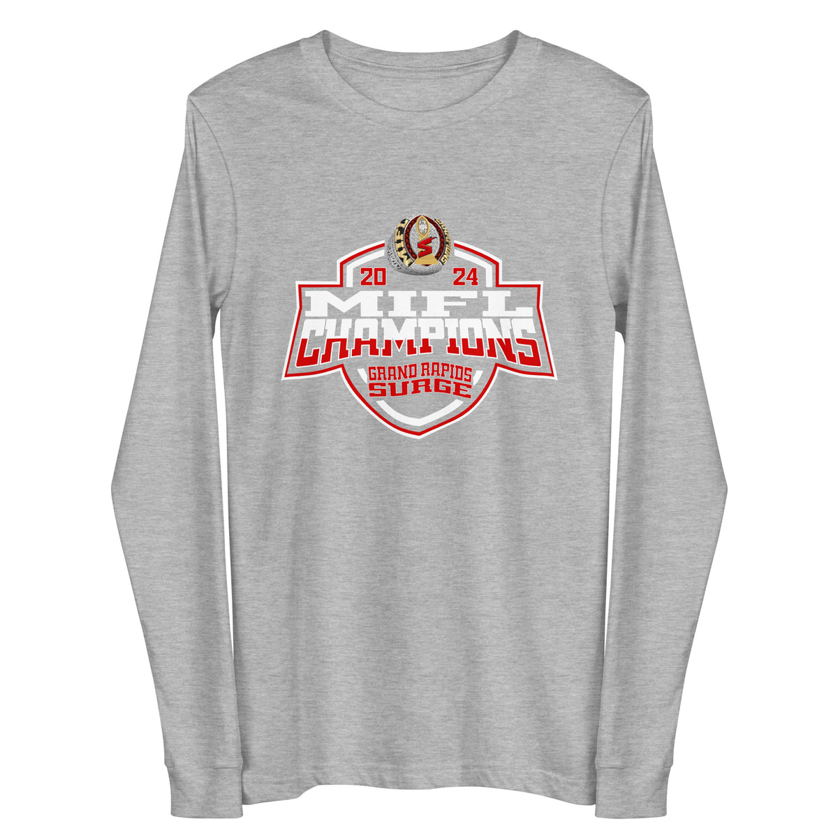 Grand Rapids Surge Football 2024 Unisex Long Sleeve Tee