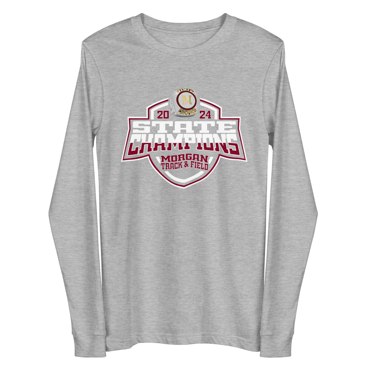 Morgan High School Track &amp; Field -Men's 2024 Unisex Long Sleeve Tee
