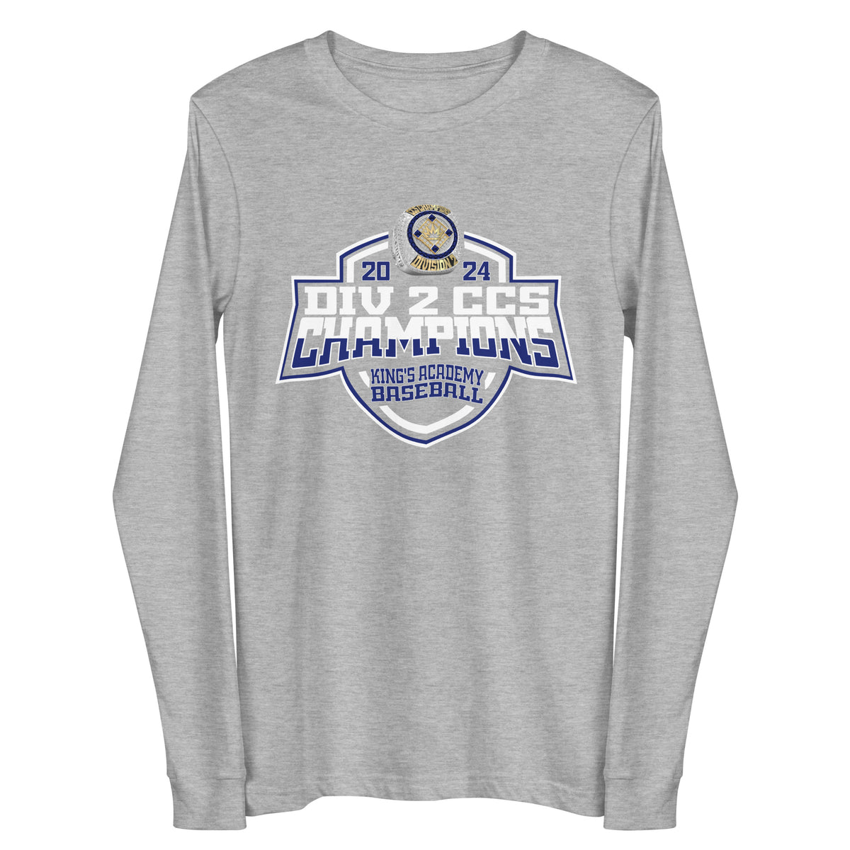 The King's Academy Baseball 2024 Unisex Long Sleeve Tee