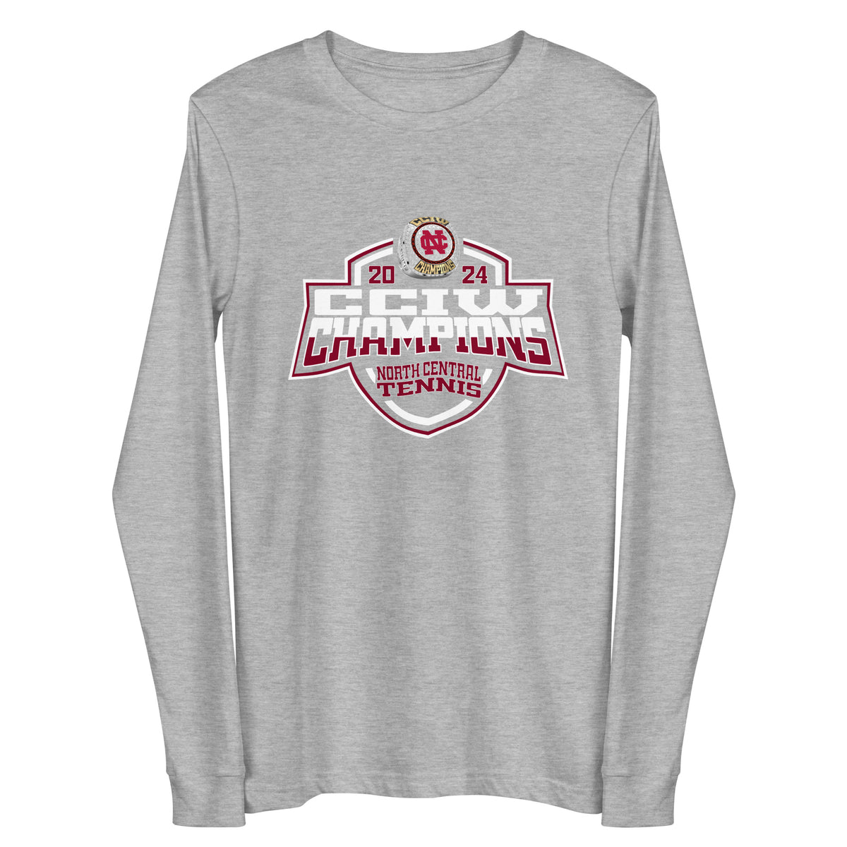 North Central College Tennis -Men's 2024 Unisex Long Sleeve Tee