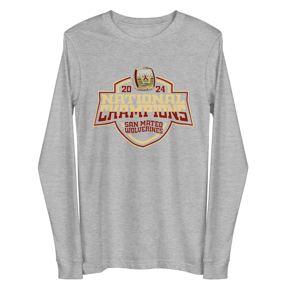 San Mateo Wolverines Rugby Club Rugby 2024 Unisex Long Sleeve Tee