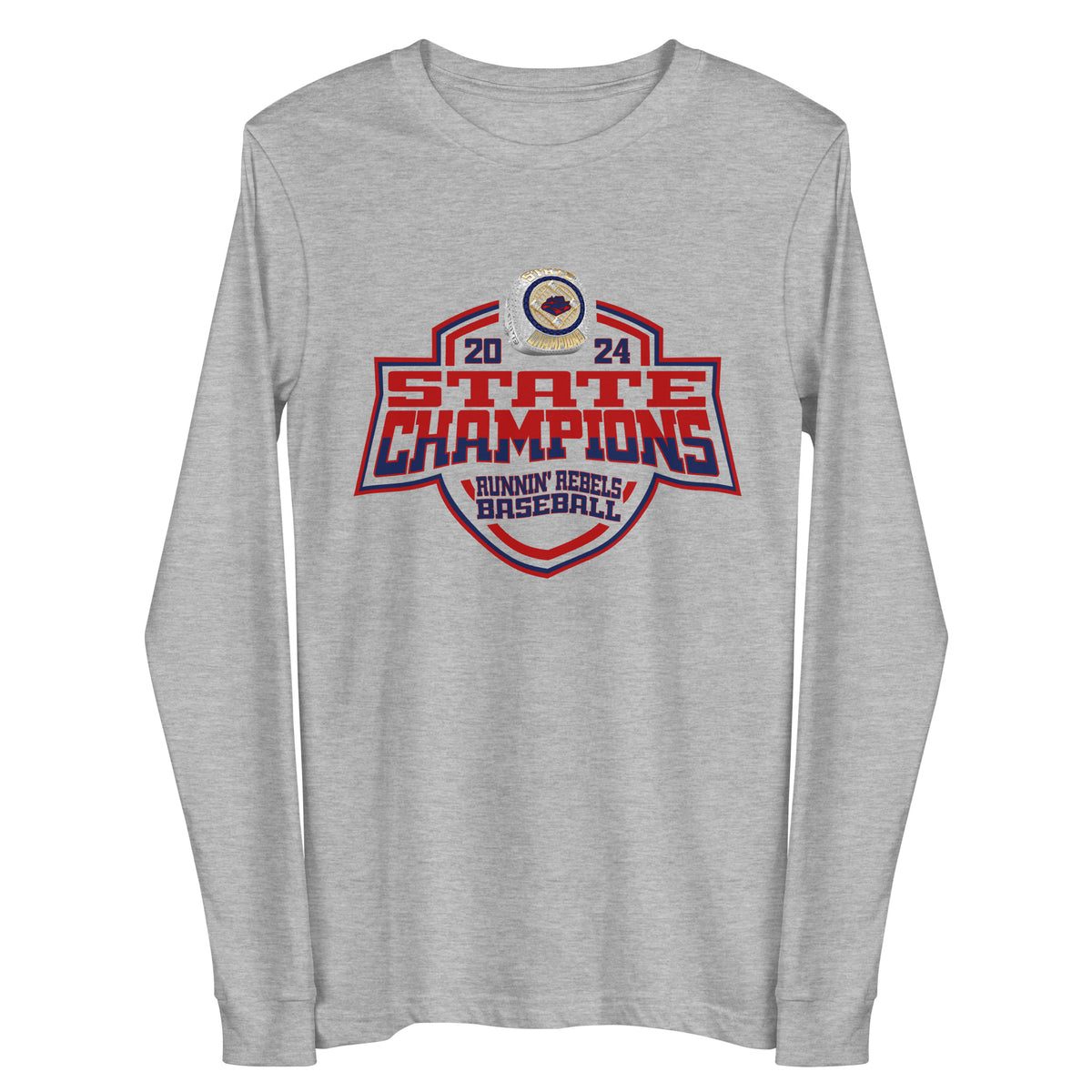 Pocatello Post 4 AA Runnin’ Rebels Baseball 2024 Unisex Long Sleeve Tee