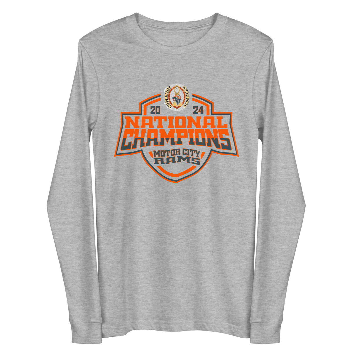 Motor City Rams Football 2024 Unisex Long Sleeve Tee