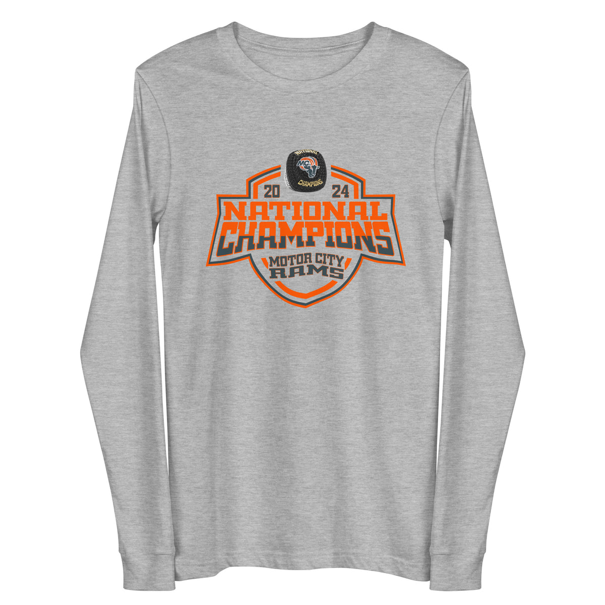 Motor City Rams Football 2024 Unisex Long Sleeve Tee