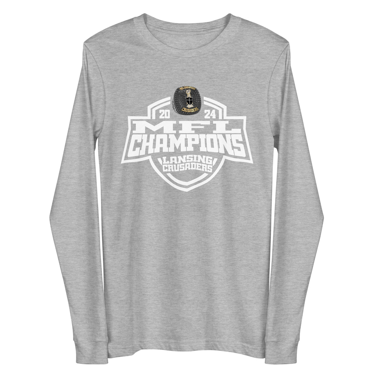 Lansing Crusaders Football 2024 Unisex Long Sleeve Tee