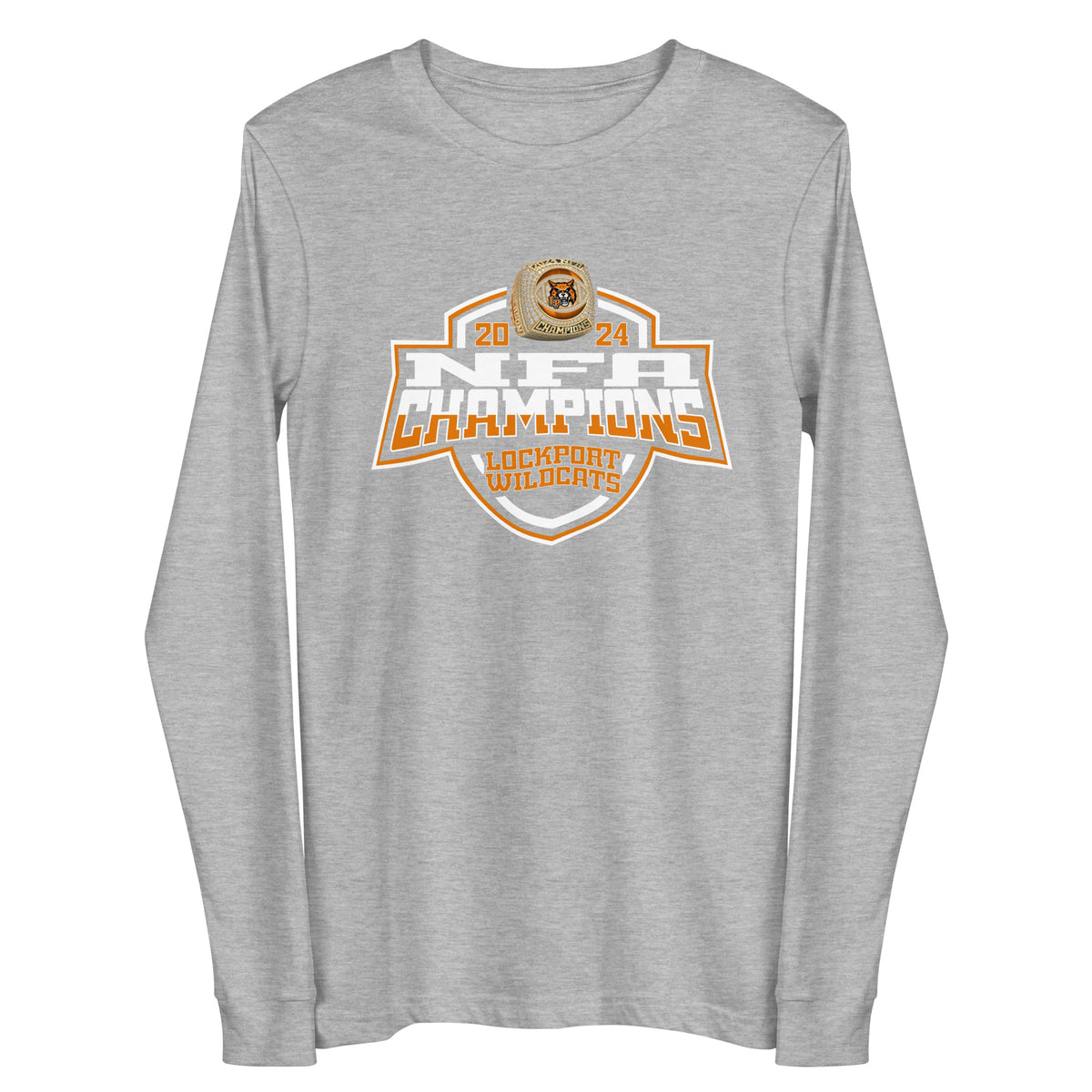Lockport Wildcats Football 2024 Unisex Long Sleeve Tee