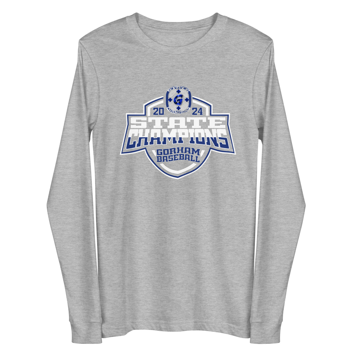 Gorham High School Baseball 2024 Unisex Long Sleeve Tee