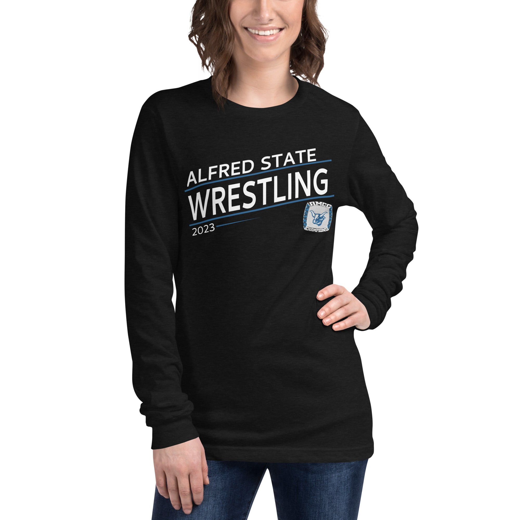 Alfred State College Wrestling 2023 Unisex Long Sleeve Tee